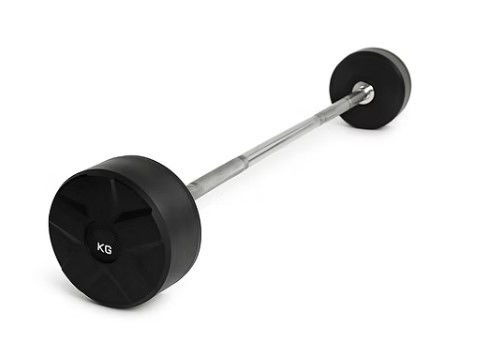 FITNESS DELUXE - Barra Reta Montada Premium, 17,5kg, un