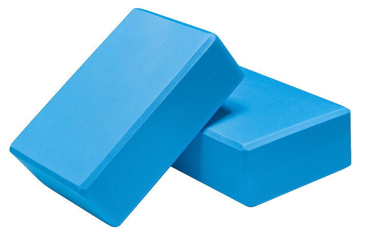 FITNESS DELUXE - Bloco de Yoga EVA, Azul