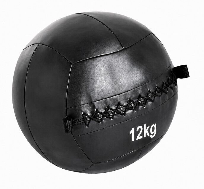 FITNESS DELUXE - Bola Funcional, custura dupla 12kg, negra