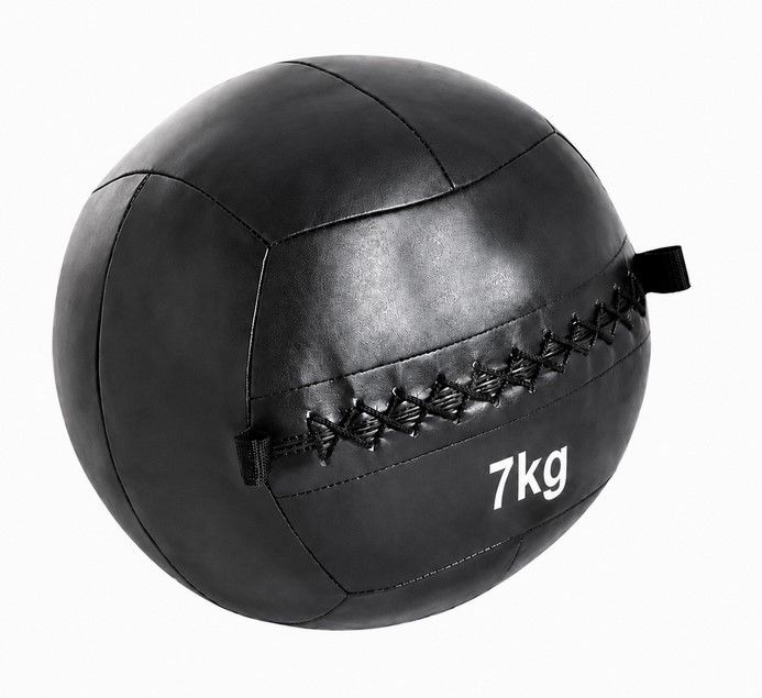 FITNESS DELUXE - Bola Funcional, custura dupla 7kg, negra