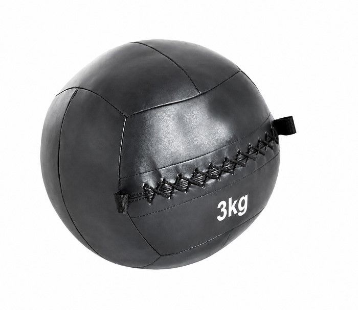 FITNESS DELUXE - Bola Funcional, custura dupla 9kg, negra