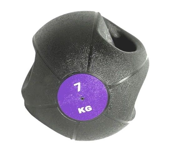 FITNESS DELUXE - Bola Medicinal c/pegas, 7kg