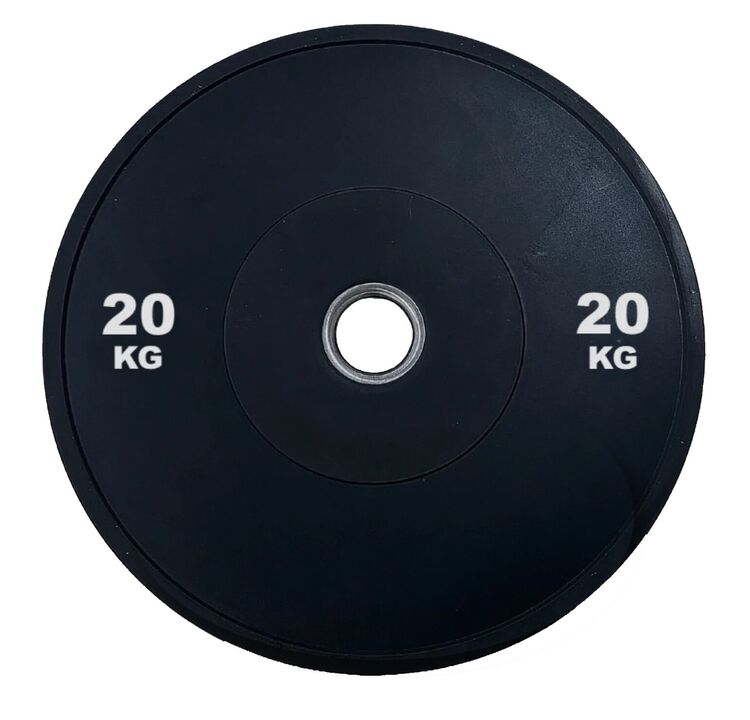 FITNESS DELUXE - Bumper 3.0 em Borracha - 20kg Negro