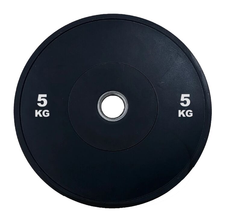 FITNESS DELUXE - Bumper 3.0 em Borracha - 5kg Negro