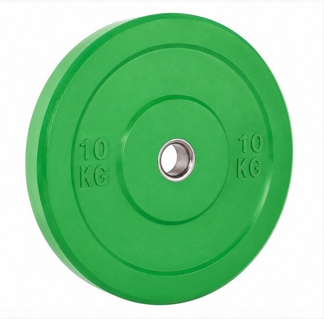 FITNESS DELUXE - Bumper Color 10kg, Verde