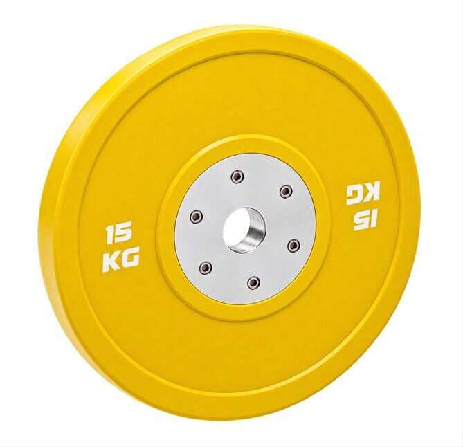 FITNESS DELUXE - Bumper de Competição, 15kgAzul