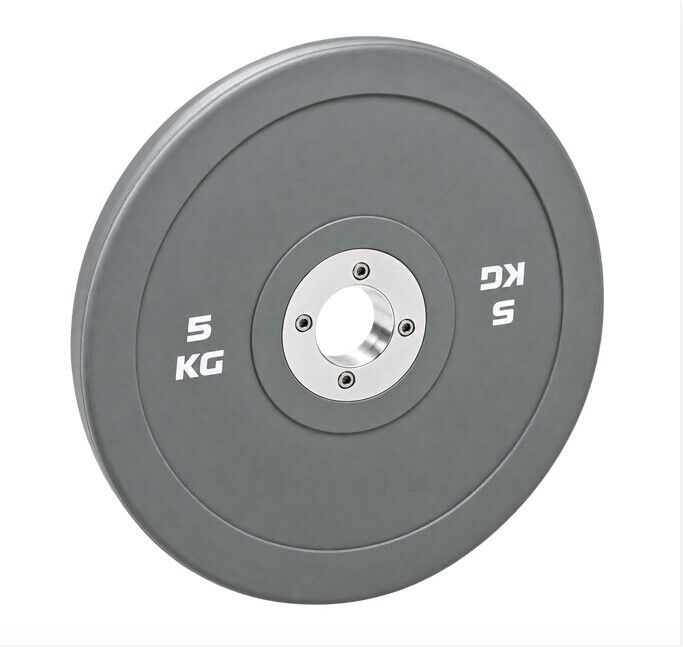 FITNESS DELUXE - Bumper de Competição, 5kg, Cinza