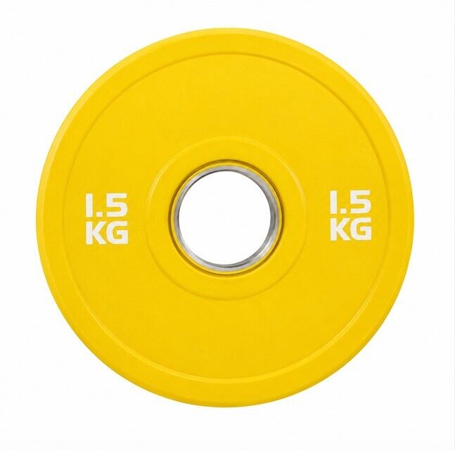 FITNESS DELUXE - Bumper Fracionado 1,5kg, Amarelo