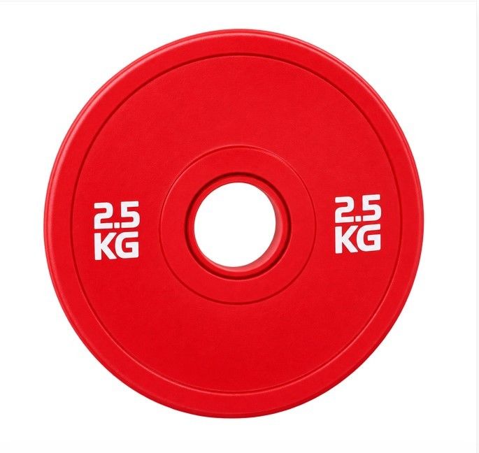 FITNESS DELUXE - Bumper Fracionado 2,5kg, Vermelho