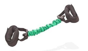 FITNESS DELUXE - Elastico p/ Tornozelo, Ligeiro, Verde