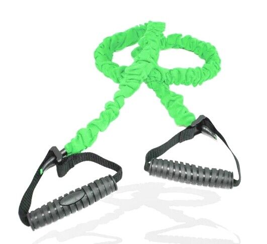 FITNESS DELUXE - Elastico Tubular c/ Pegas Plus Ligeira, Verde