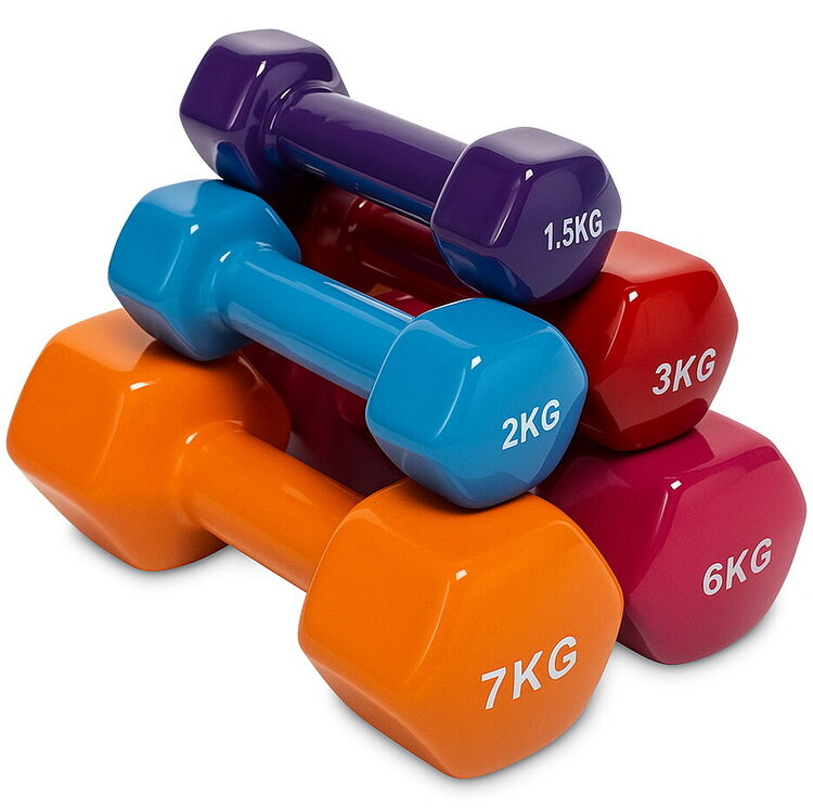 FITNESS DELUXE - Halteres de Vinil 0,5kg