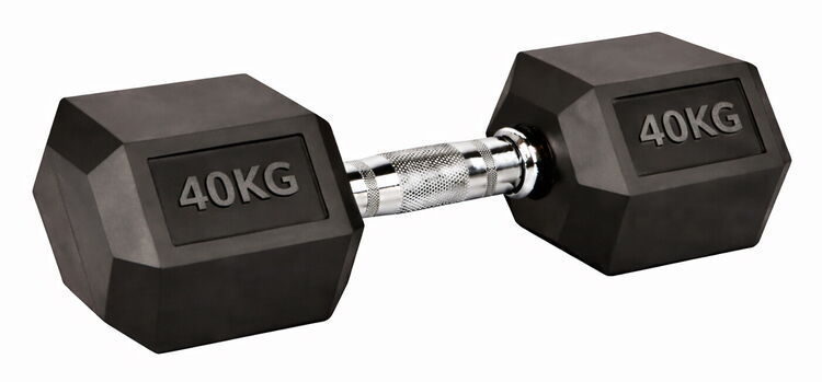 FITNESS DELUXE - Halteres hexagonais 40kg, un