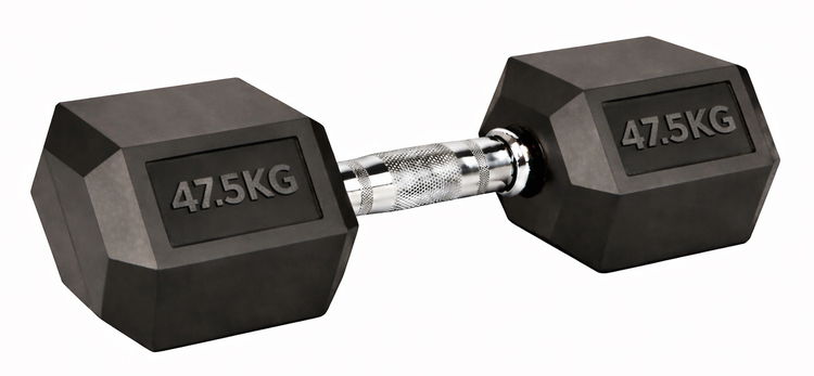 FITNESS DELUXE - Halteres hexagonais 47,5kg, un