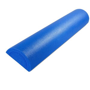 FITNESS DELUXE - Semi Cilindro de Espuma Densa, 90cm, Azul