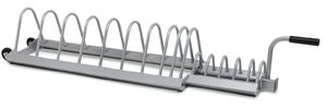 FITNESS DELUXE Suporte Bumper c/ Rodas