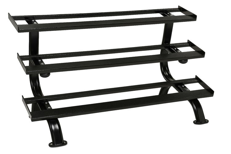 FITNESS DELUXE - Suporte p/ Halteres Hexagonais, 3 bandejas