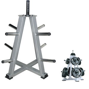 FITNESS DELUXE Suporte Piramidal p/ Discos Olímpicos