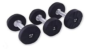 FITNESSE DELUXE - Halteres Premium , pega em aço, 25kg, un