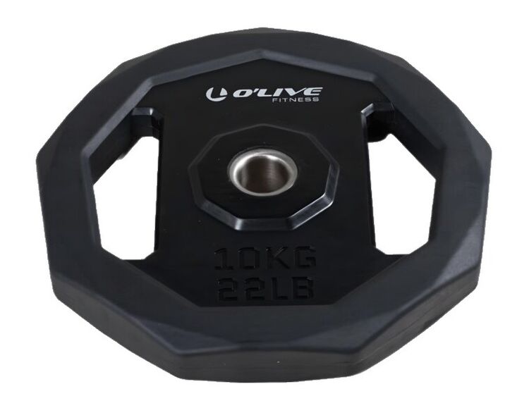 OLIVE - Disco Body Pump 10kg,30mm, negro