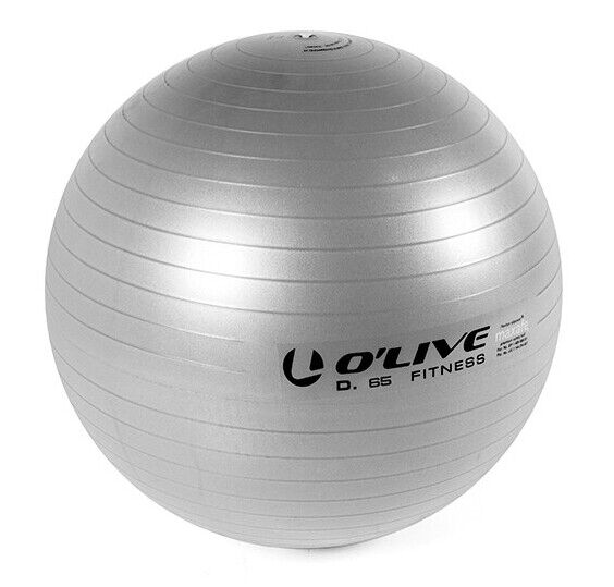 OLIVE - Fitness Ball 65cm, Cinza