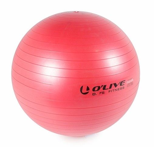 OLIVE - Fitness Ball 75cm, Vermelho