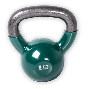 OLIVE - Kettlebell Vinil Pega em Aço, 6kg