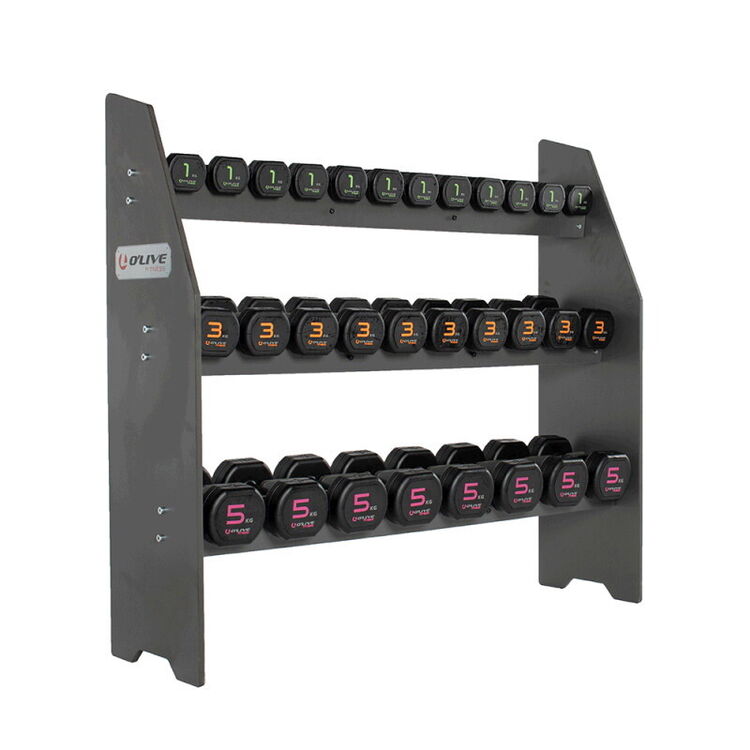 OLIVE - Móvel Compacto p/ Halteres de Borracha