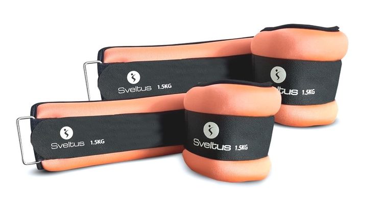 SVELTUS - Caneleiras de Elastano c/ Velcro 1,5kg, par