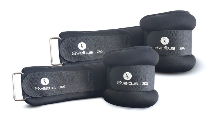 SVELTUS - Caneleiras de Elastano c/ Velcro 2,5kg, par