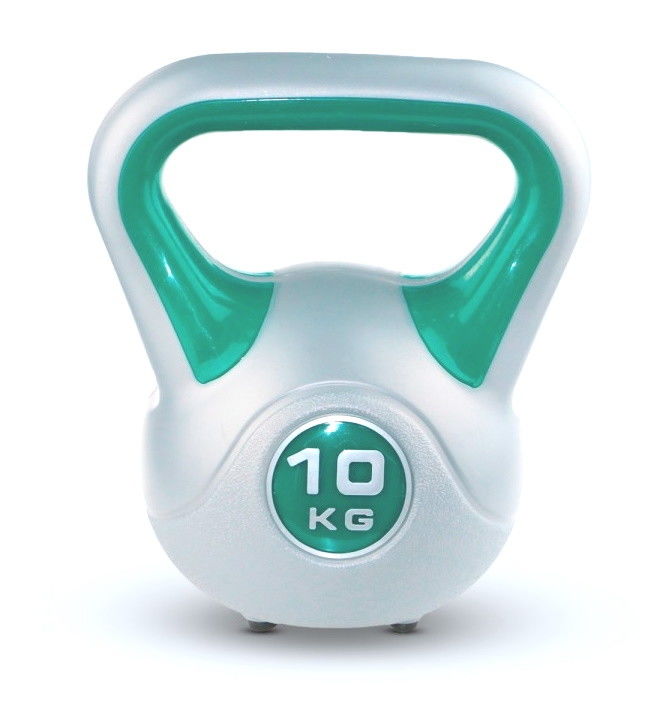 SVELTUS - Kettlebell Fit, 10kg, Cinza e Verde