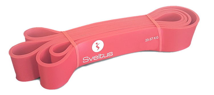 SVELTUS - Power BandMédia 23-57kg, Vermelho