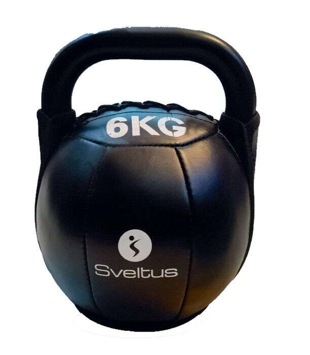 SVELTUS - Soft kettlebell, pega em ferro, 6kg