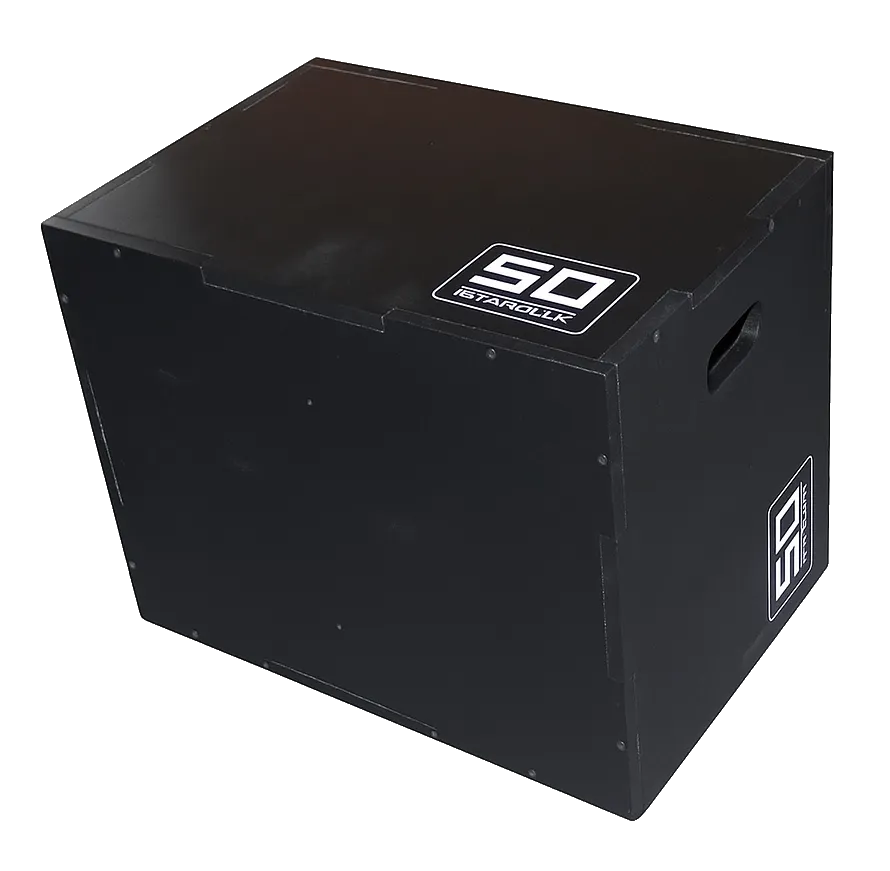 FITNESS DELUXE Pliobox de Madeira, negra, desmontada