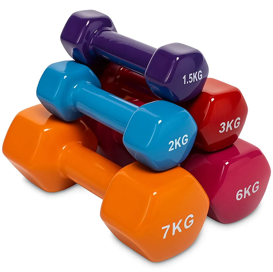 FITNESS DELUXE Halteres de Vinil, un