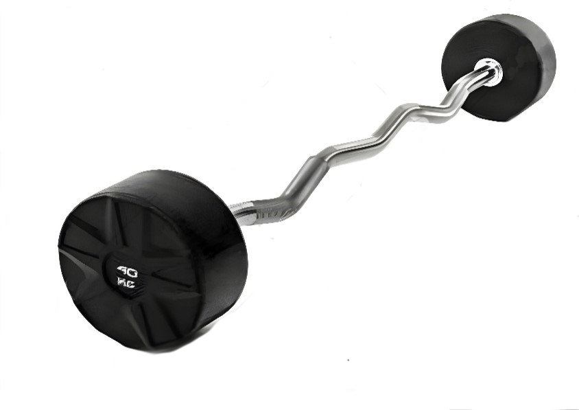 FITNESS DELUXE Barras Curvas Montadas Premium, un