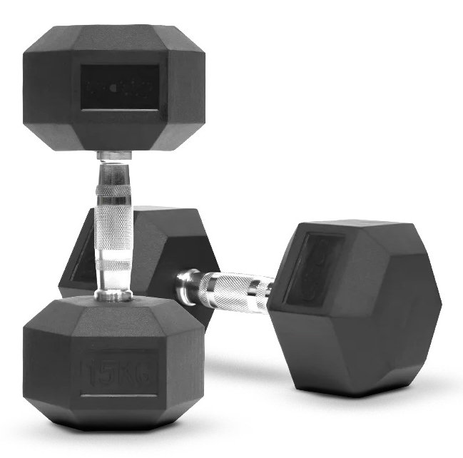 FITNESS DELUXE Halteres Hexagonais, un